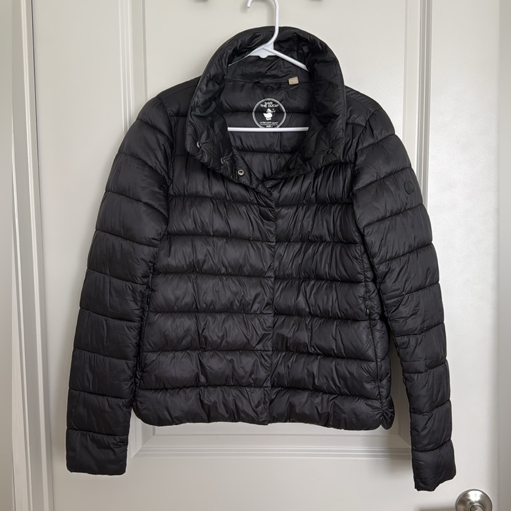 Save the duck ultra lightweight collared puffer jacket with buttons